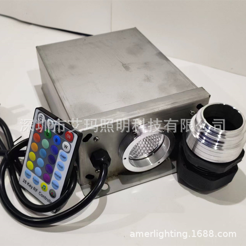 Outdoor waterproof IP65 stainless steel shell 45W waterproof colorful LED fiber optic machine light source machine