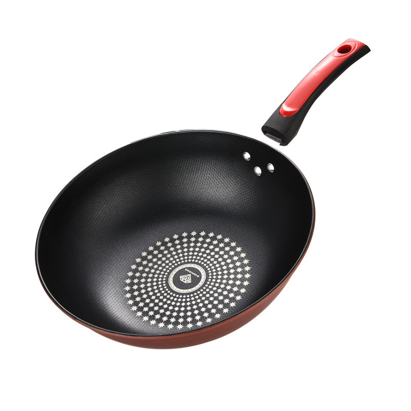 Хороший компаньон, керамический кристаллический сверлильный антипригарный вок, household многофункциональный вок, подарок для внешней торговли