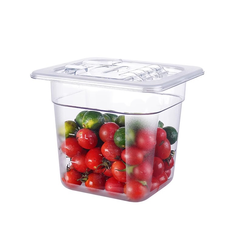 Acrylic Portion Basin Malatang Vegetable Selection Basin Rectangular Vegetable Box Transparent Plastic Jam Box Milk Tea Shop Special