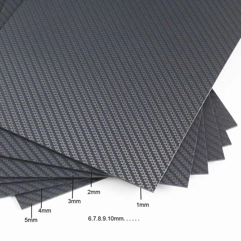 Carbon fiber board twill plain 3K carbon fiber board ultra-light carbon fiber board UAV bracket board carbon fiber sheet