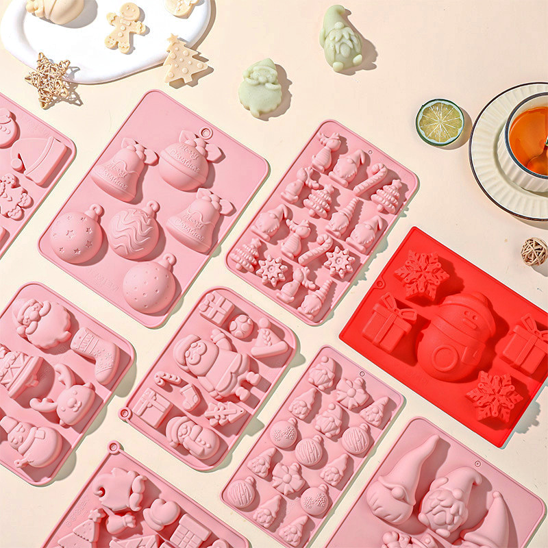 Новая рождественская форма в виде колокольчика шоколадного мусса пищевая силиконовая форма для печенья на Рождество