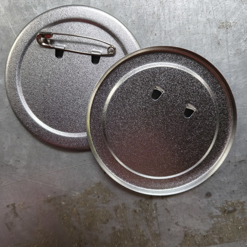 Spot 75mm Tinplate Badge Thickeneded Material Rigu Bottom Frosted Paper Clip Bar Supplies Blank Material