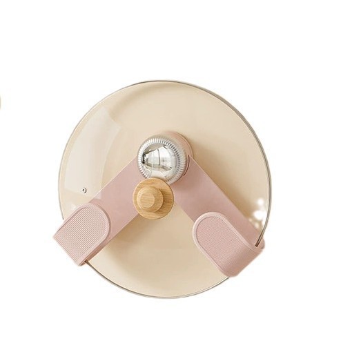 Cream Sucker Rotating Pot Cover Rack Wall-mounted Non-perforated Kitchen Storage Rack Storage Hanging Board Rotating Pot Cover Rack