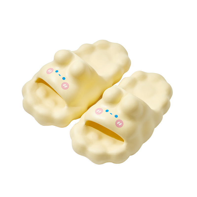 Cute Slippers for Women Summer 2025 New Popular Indoor Home Bath Non-Slip Home Couple Slippers with Poop Feeling for Women