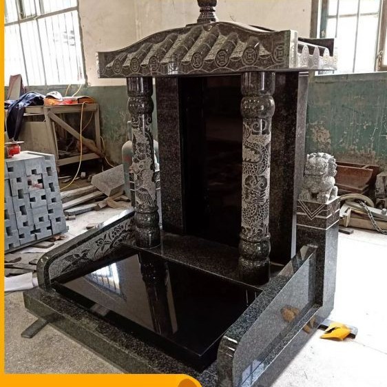 Прямые поставки от производителя двойных каменных надгробий для захоронения, традиционная гравировка с детальными элементами, полный послепродажный сервис