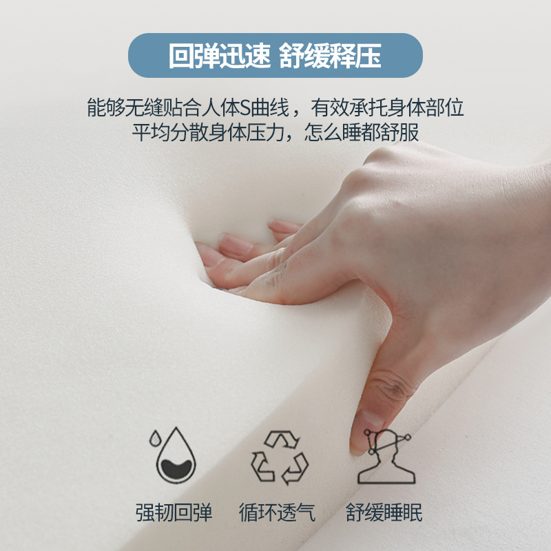 Natural Latex Mat Mat for Student Dormitory Tatami Mattress Hotel Thickened Mattress for Rental Room Home Double Mat