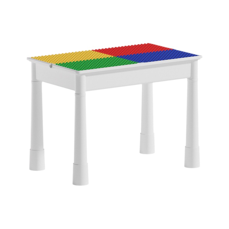 Compatible with Lego Children's Multifunctional Educational Baby Early Education Large Particle Slide Building Blocks Table Learning Game Table Toys