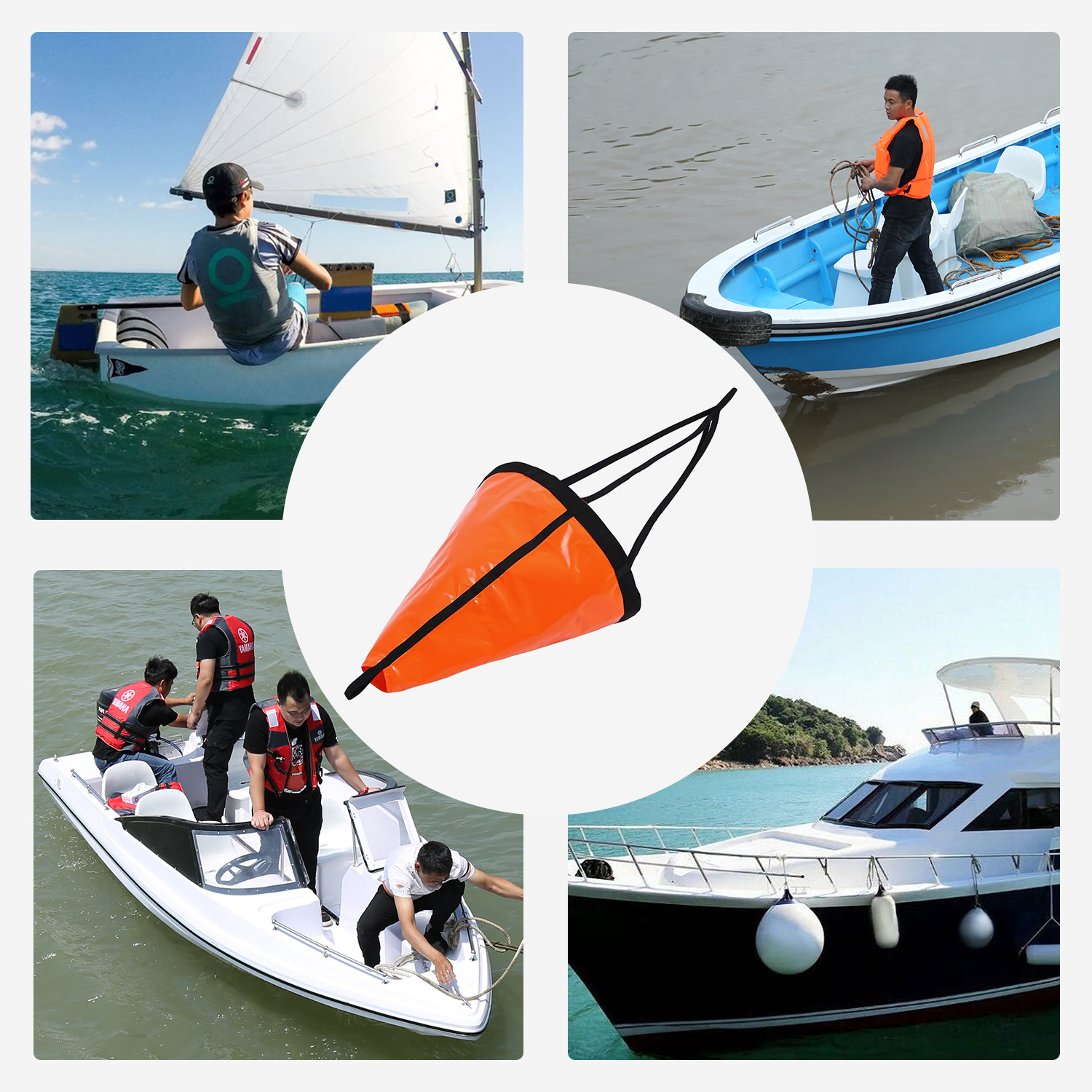 Koetsu Marine Sea Anchor Assault Boat Rubber Boat Pvc Traction Anchor Speedboat Sea Fishing Boat Umbrella Anchor Boat Anchor