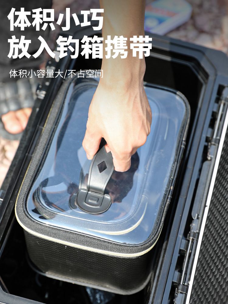 Camper Fishing Gear Storage Box Thickened Multi-functional Fishing Special Accessories Box Large Storage Box Toolbox Storage Bag
