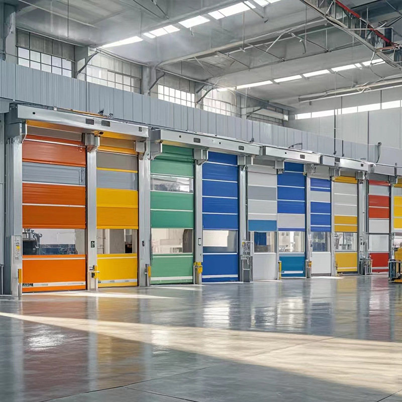 Rolling gate fast door PVC dust-free industrial workshop electric rolling shutter door automatic lifting induction fast rolling shutter door