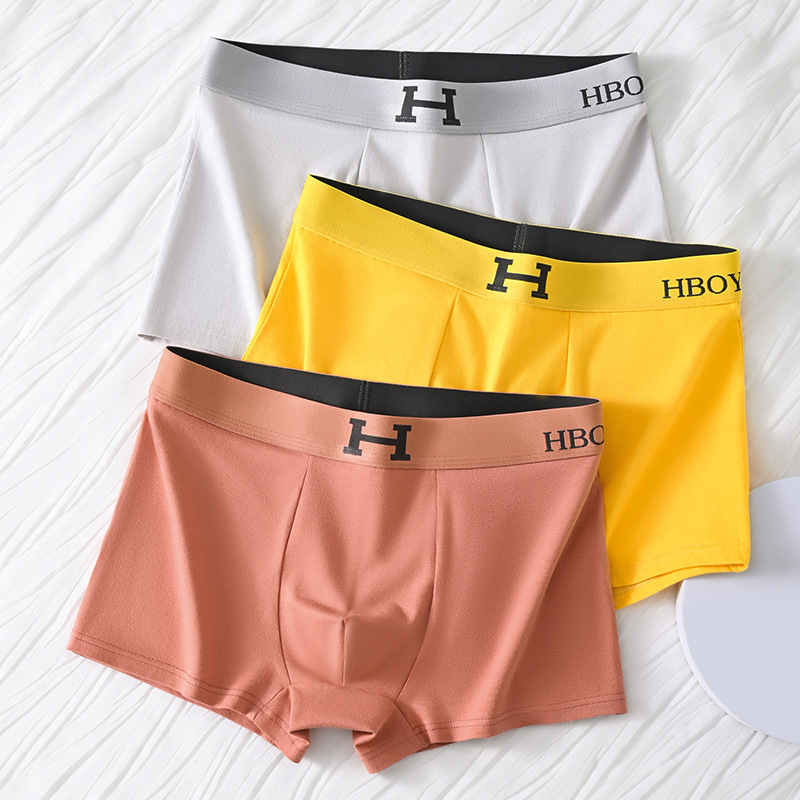 Men's cotton underwear, each independent bag, one-piece delivery, temperature-sensitive inner stickers, changing with magnet in hot seconds