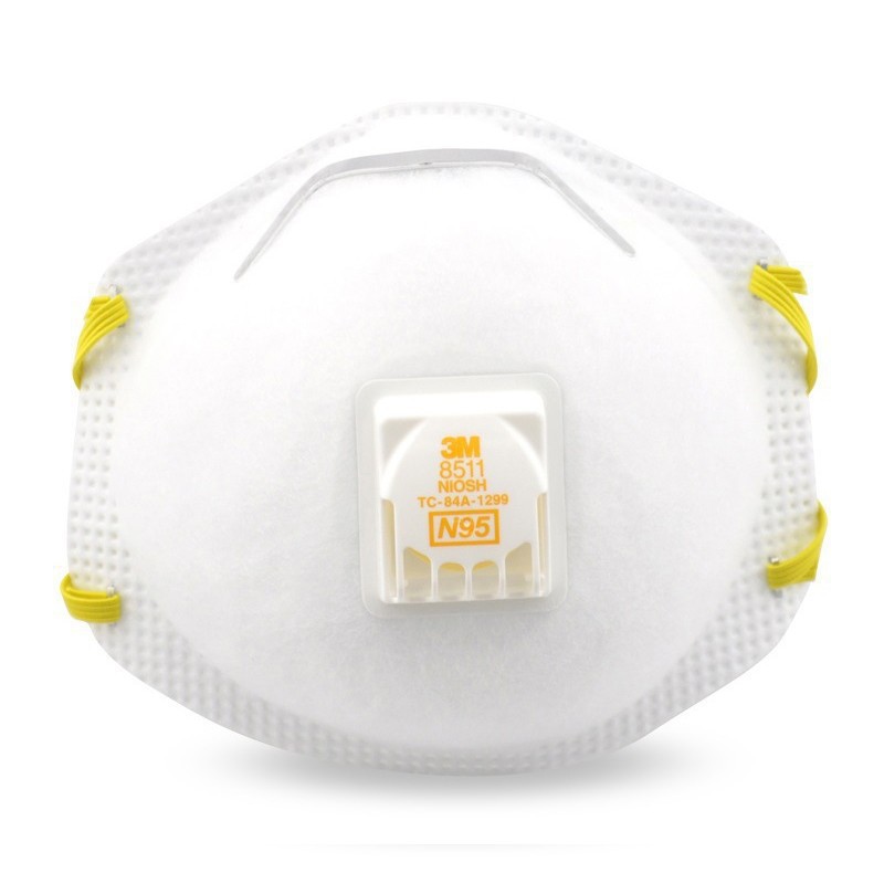 Genuine 3M8511Cn Mask Round Mask Moisture-Proof Heat-Proof Stuffiness-Proof American Niosh Mask Labor Protection Mask