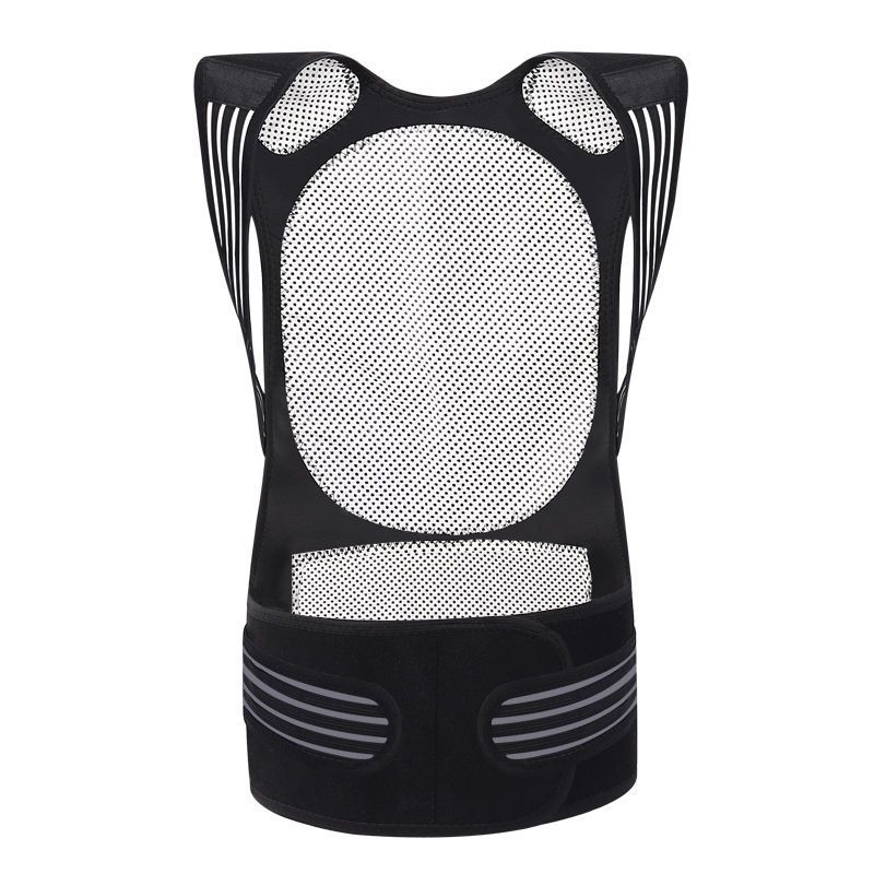 Shoulder Pad Sugiyum Tourmaline Self-heating Waistband Shoulder Pad Warm Fir Magnetic Stone Vest Back Protection Sugiyum Unisex