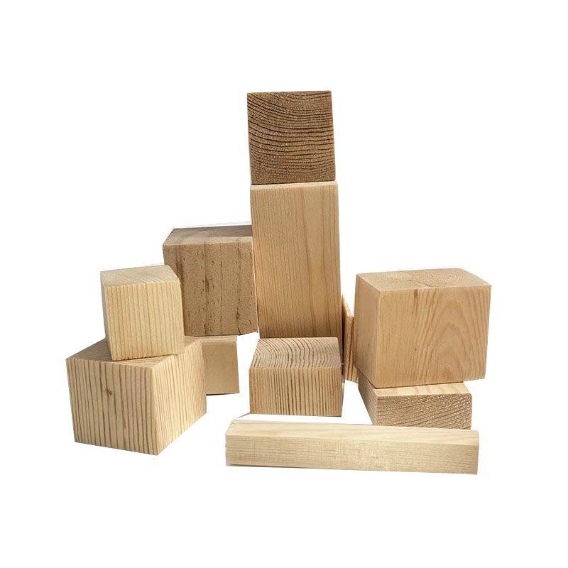 Wood Blocks, Logs, Pine Wood Squares, Solid Wood Small Feet, Raised Building Blocks, Wooden Squares, Log Strips, One Piece Batch of Spring Melting