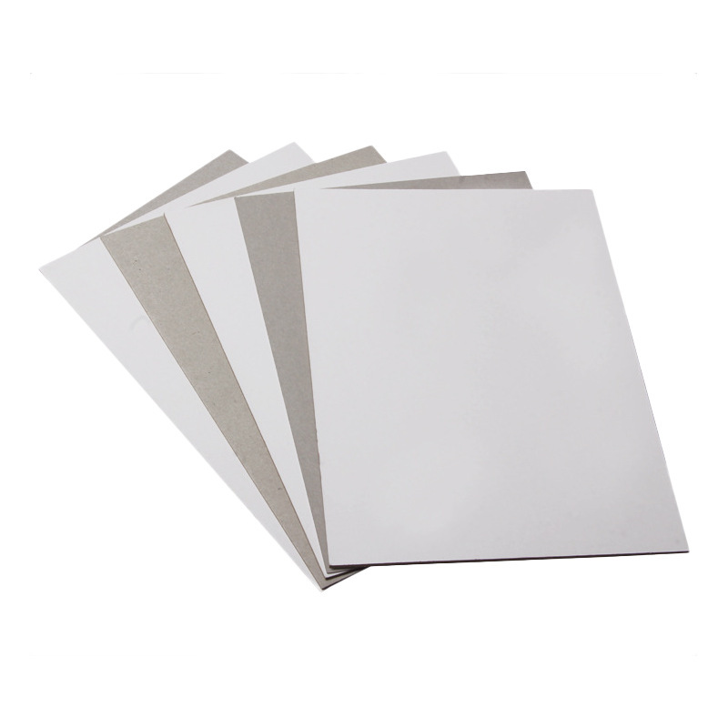 Manufacturer Wholesale 250g A4 Clothing Lined Cardboard White Cardboard Clothing Compartment Packaging Single-Sided White Cardboard
