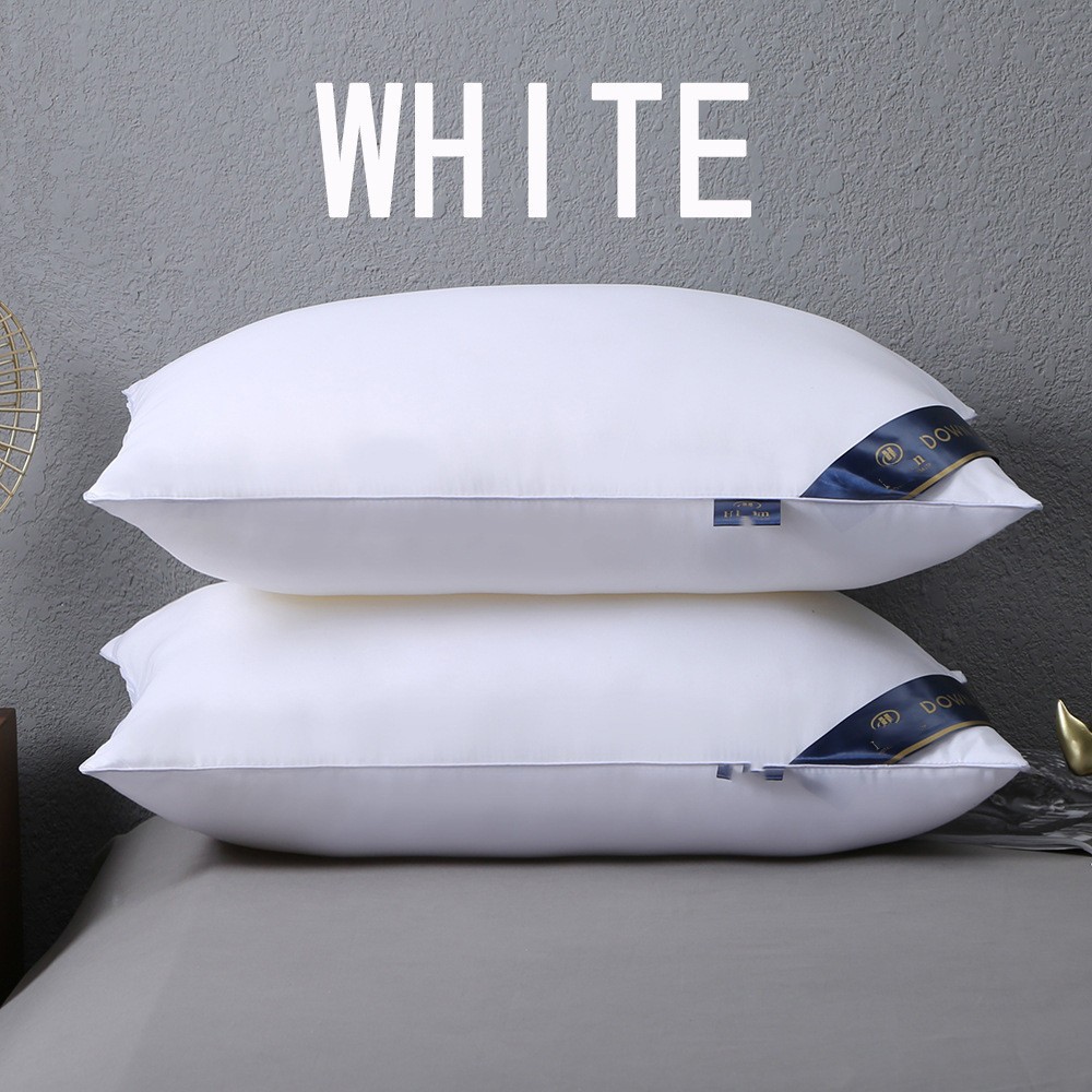 Popular Five-Star Hotel Style Pillow, Pillow Core Made of Feather Velvet, Neck Protection, Single Student Pillow, Non-Collapsing Gift Pillow