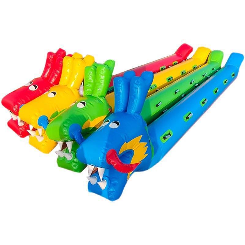Inflatable Dry Land Dragon Boat Fun Sports Meeting Props and Equipment School Land Racing Game Team Building Activities