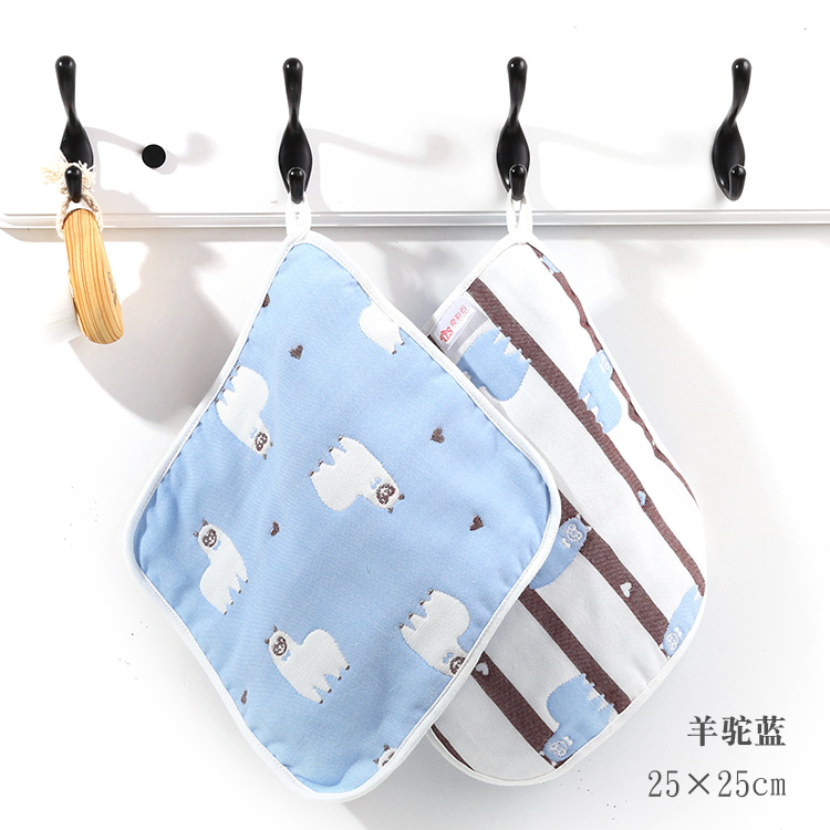 Six-layer cotton gauze baby products towel square handkerchief soft hanging towel wipe mouth towel saliva towel children's towel