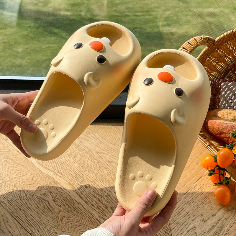 Little Beaver Slippers Women's Summer Outfit 2025 New Style Indoor Home Cute Girl's Soft-hearted Cute Sandals and Slippers for Women
