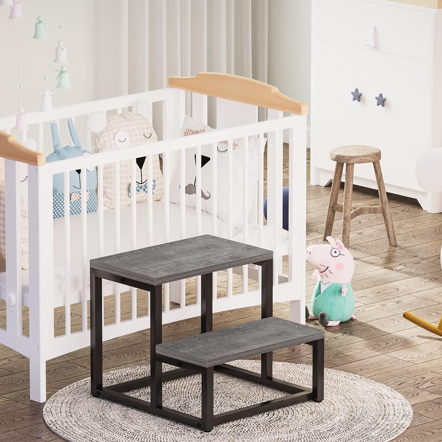 Customized Kidsren's Step Stool, Toddler Wash Foot Step Stool Kidsren's Stool Iron Kidsren's Learning Tower Wash Stool Baby Wash