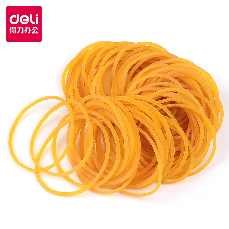 Deli rubber band rubber ring 3218 latex ring cowhide band 30g about 100 ring rubber band office supplies