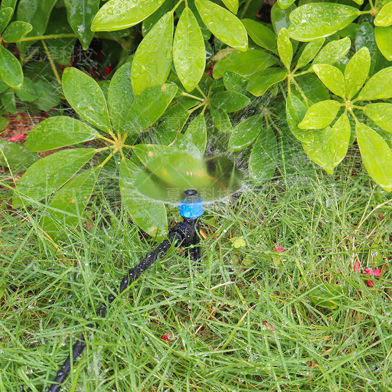 Customized quick-plug adjustable full-round ground-plug sprinkler spring irrigation dripper garden watering system automatic watering device
