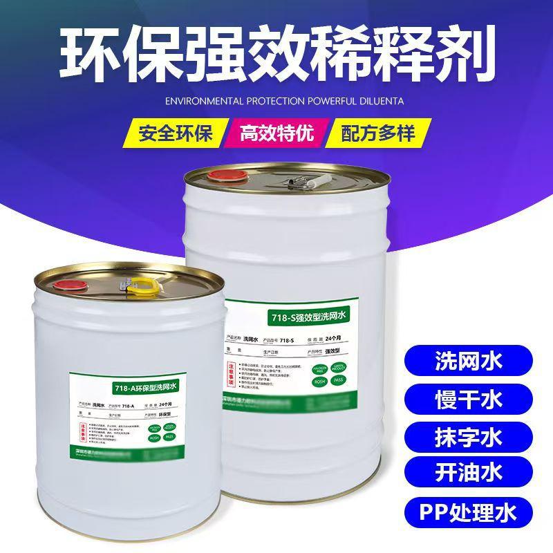 Transparent Screen Printing Ink Thinner, Powerful Universal Screen Roller Cleaner, Environmentally Friendly Formula for Heavy Oil Stains