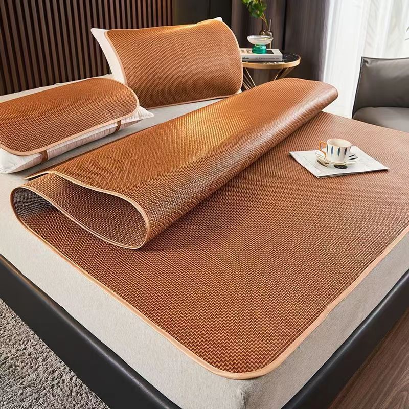 Summer mat rattan mat 1.5 m1.8m0.9/1.2m sheets double mat foldable dormitory straw mat new