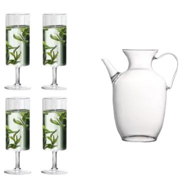 Transparent Imitation Song Glass Teapot Special Green Tea Pot Tea Set Small Size Tea Kettle Tea Maker Household Single Pot