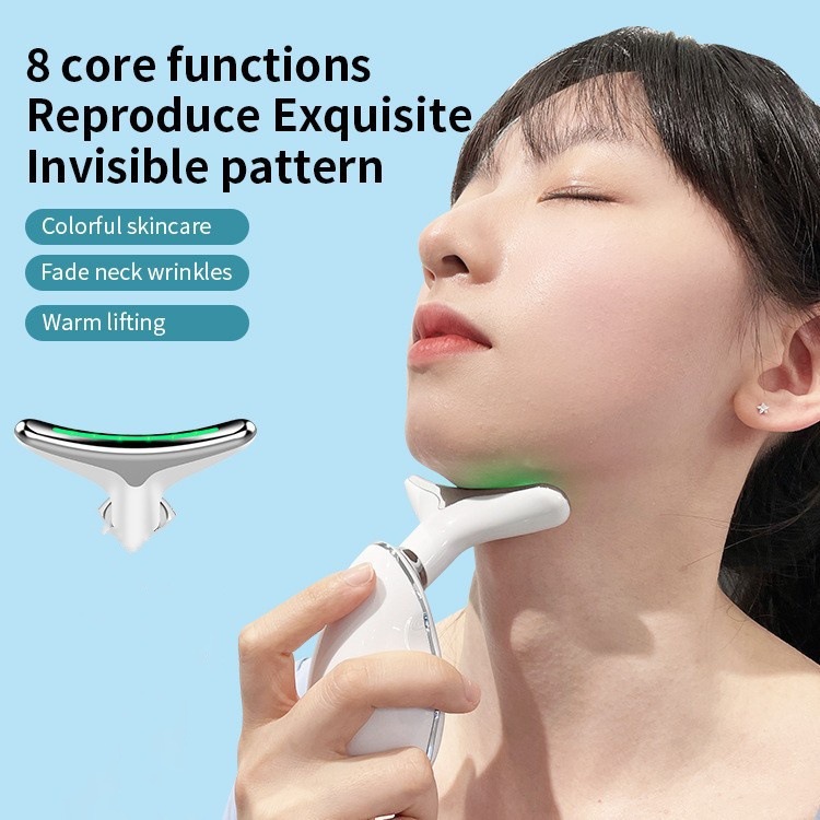 Home Beauty Introduction Instrument Female Neck Wrinkle Instrument Photon Rejuvenation Facial Introduction Neck Protector Light Lines Neck Massager