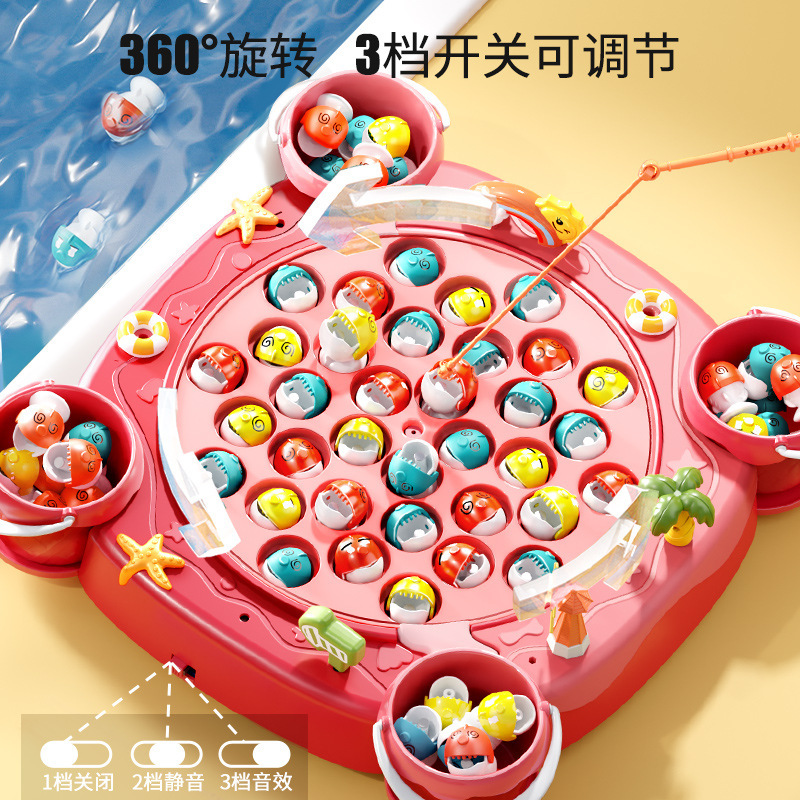Electric Fishing Toys for Kidsren Early Education 1 to 3 and a Half Years Old Baby Educational Intelligence Development Girl Boy Children's Day Holiday Gift