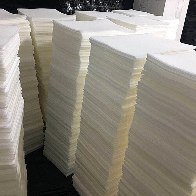 Factory Wholesale Fruit Absorbent Cotton White Pu Cushion Picking Basket Fruit Anti-Loss Sponge Sheet Custom Sponge