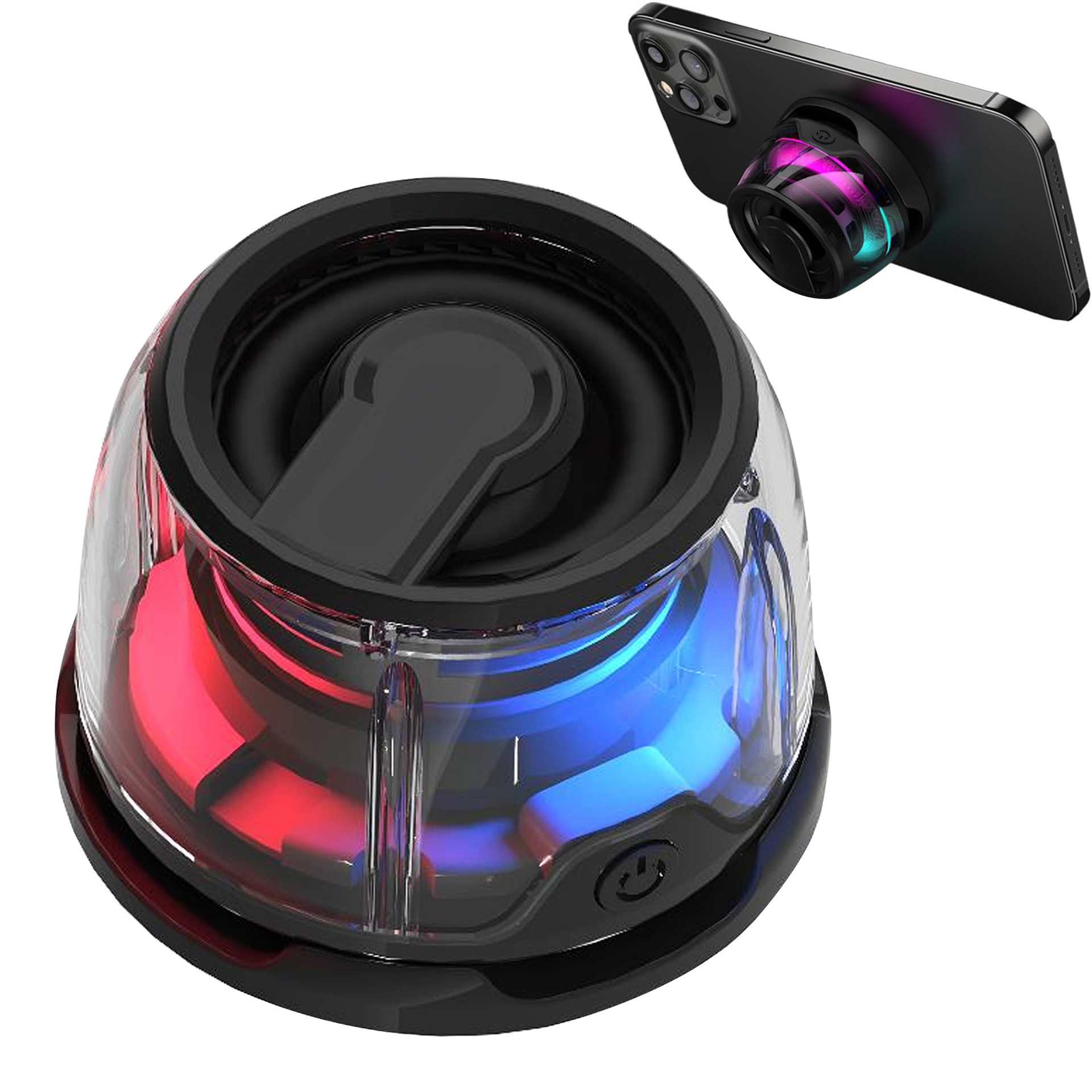 Mobile phone Bluetooth speaker magnetic subwoofer high quality colorful atmosphere light portable Bluetooth small colorful stereo