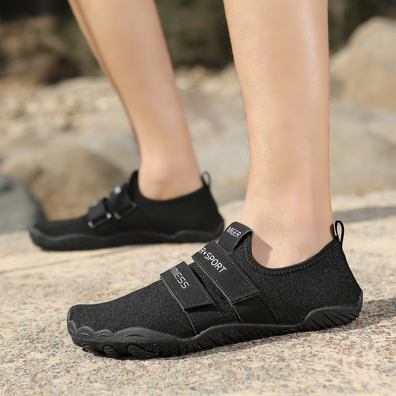 Upstream shoes new flying woven five-finger shoes men's and women's beach swimming wading shoes outdoor hiking hiking shoes can be customized LOGO