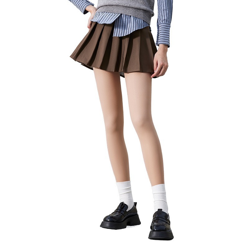 Double-Layer light leg artifact women's autumn and winter leggings fleece-lined thick stockings natural nude feeling spring and autumn flesh-colored pantyhose