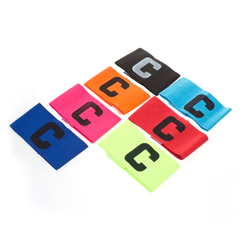 Повязка капитана для футбольной игры, повязка с логотипом C, многоцветная, спортивная повязка для футбола