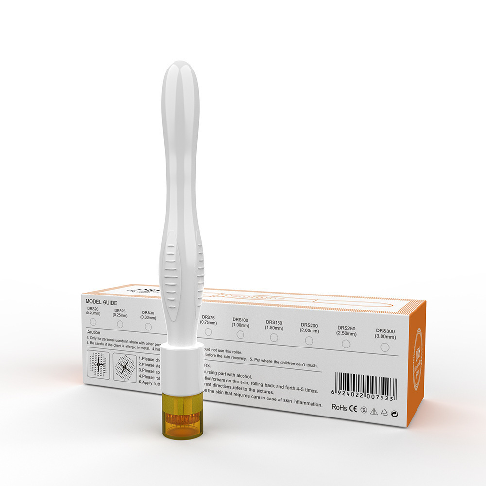 DRS40 Seal Micro-needle Beauty Stamp Press Partial Scalp Medicine Hair Growth Needle Roller Acupuncture Needle Skin