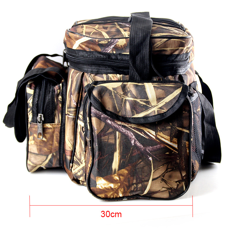 Luya bag shoulder messenger bag large capacity fishing gear shoulder bag K104 straw