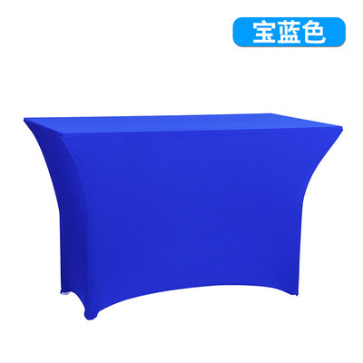 Amazon Cross-Border Waterproof Elastic Tablecloth High-End Restaurant Hotel Wedding Banquet Decoration Thickeneded Rectangular Table Cover