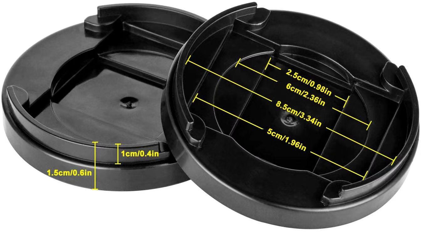 Круглый коврик для мебели с несколькими слотами для карт, нескользящий, фиксированный, для стола, кровати, шкафа, защитит пол