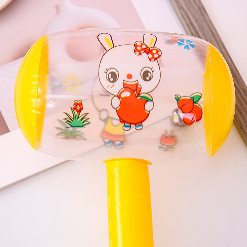 22cm Inflatable small hammer inflatable hammer pinch will ring with Bell sweep yard push gift inflatable toys wholesale