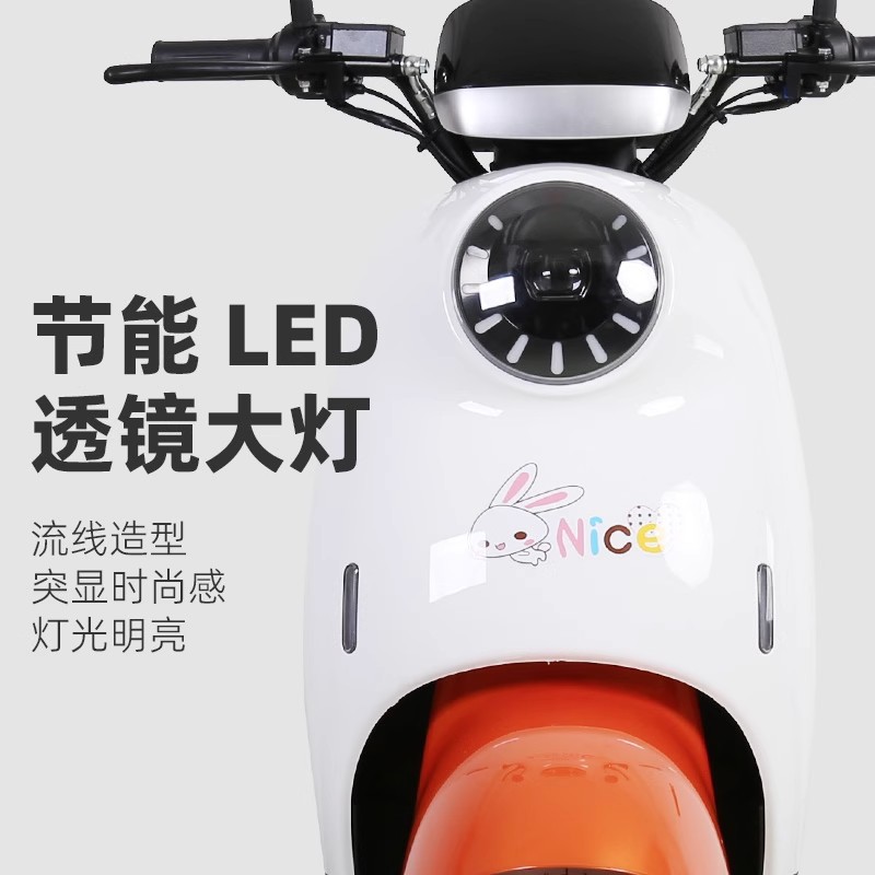 Comfortable and Popular Electric Scooter for Women, Small Electric Bike 60V 48V Electric Motorcycle for Commuting, Can Be Registered as a Small Sheep