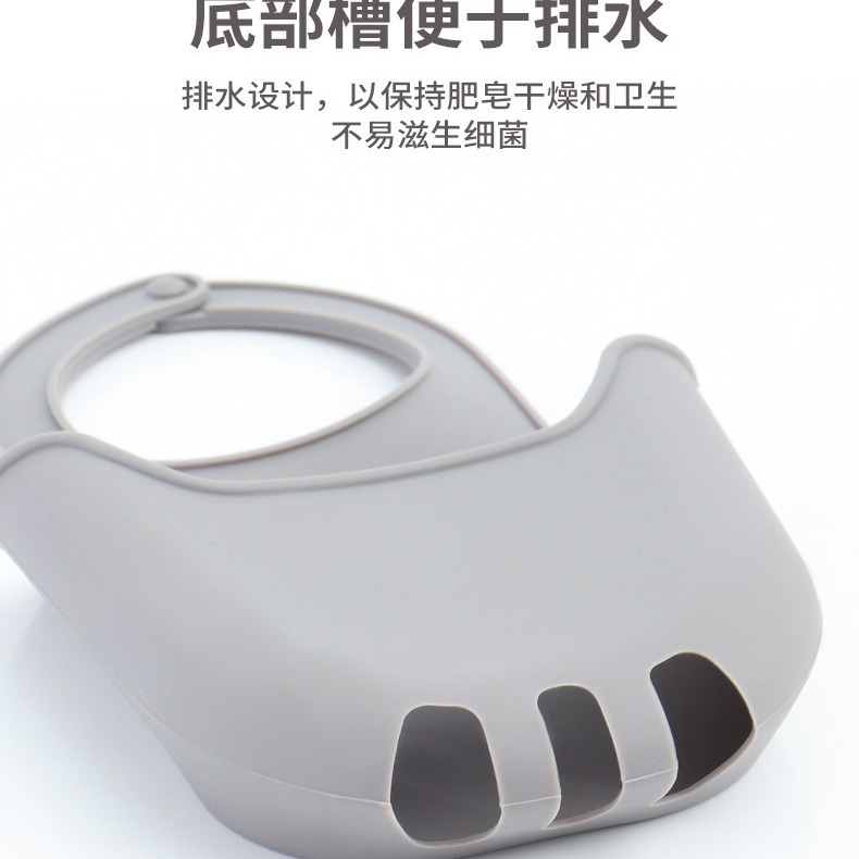 Kitchen sink hanging bag faucet wash basin draining basket sponge rag storage bag bathroom silicone draining pocket