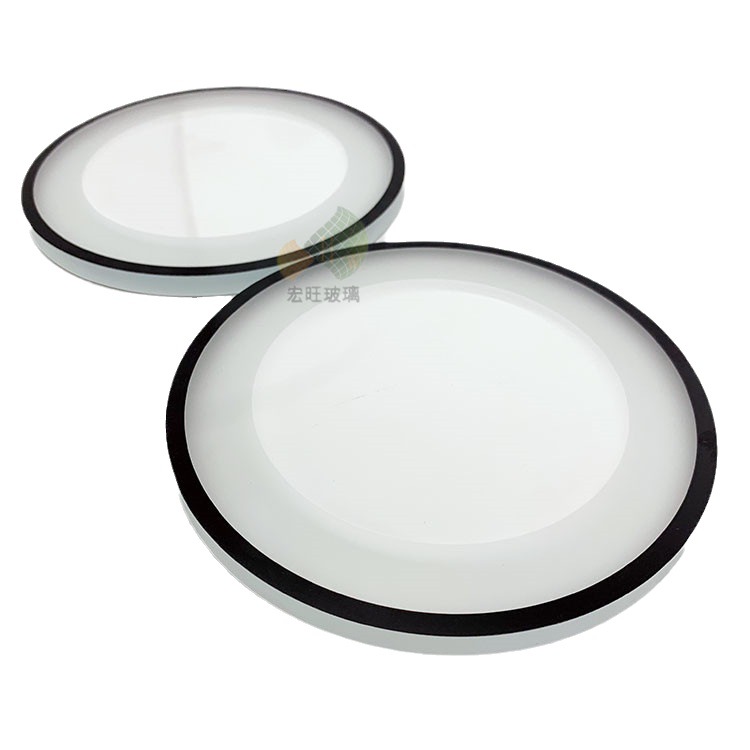 Lawn lamp silk screen flat glass 8mm tempered glass lamp ultra-white glass for explosion-proof products