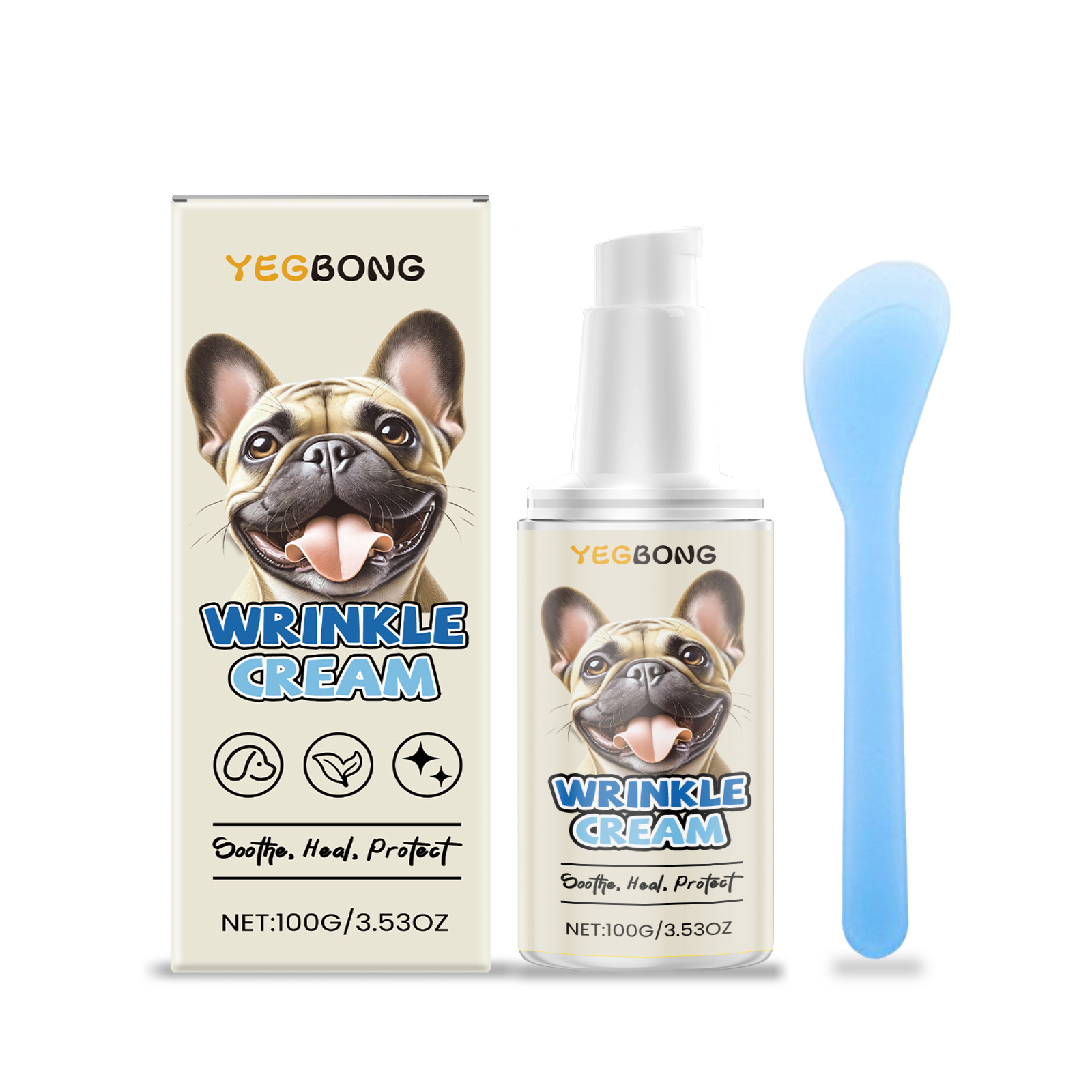 Yegbong Dog Skin Care Cream Dog Skin Care Moisturizing Anti-Scratch Smooth Skin