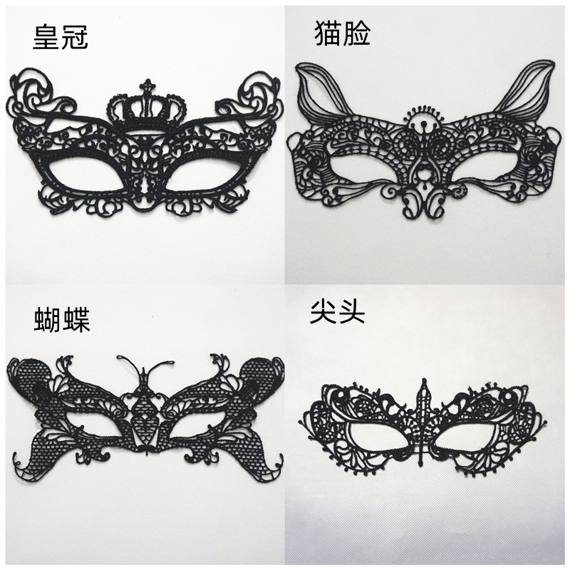 Прямые продажи с фабрики, черная королева, сексуальная кружевная маска для глаз, модная тема, маска для вечеринки, Хэллоуин, Рождество