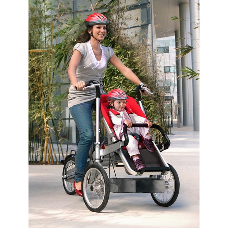 Rea High-End Double Three-Wheel Variable-Speed Mother-And-Baby Family Bicycle to Take Children to School and Walk the Baby as a Means of Transportation