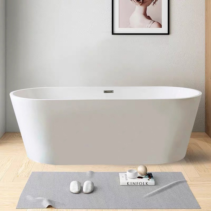 Hotel and B&B Bathtub Independent Small Apartment Single Bathtub Bathroom Bathtub Integrated Acrylic Bathtub