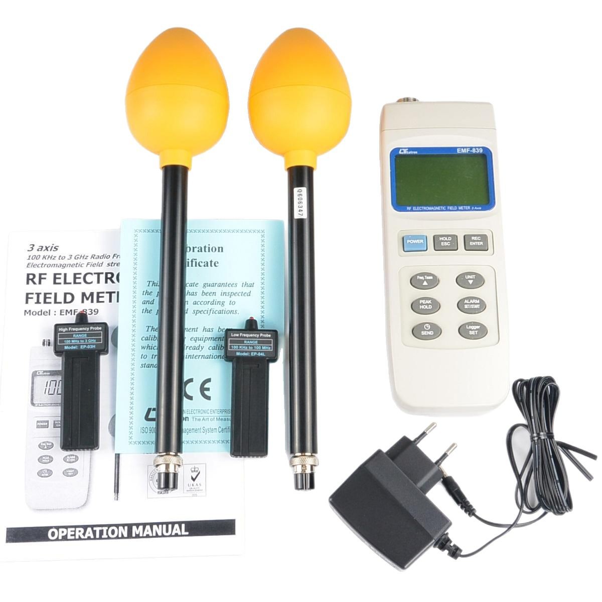 Taiwan Luchang Emf-839 Medium and High Frequency Electromagnetic Field Tester Emf839 Field Strength Meter