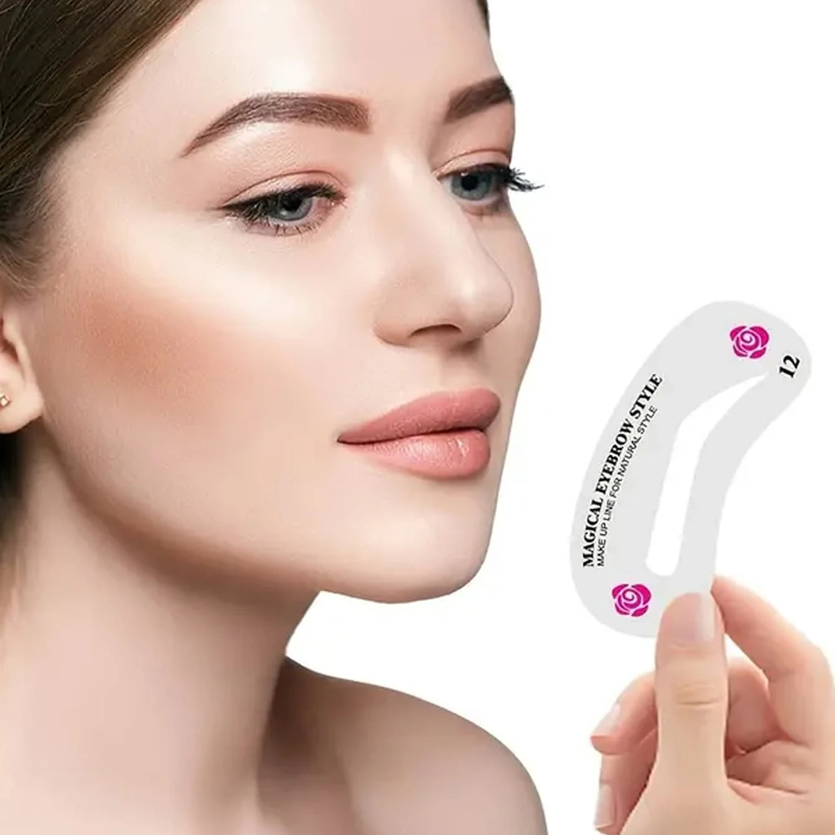 Горячая продажа 24 наклейки для бровей, артефакты для новичков, инструменты для макияжа